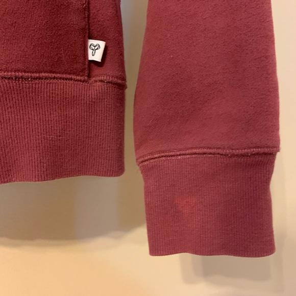 TNA Burgundy Zip-up Sweater - Picture 4 of 4
